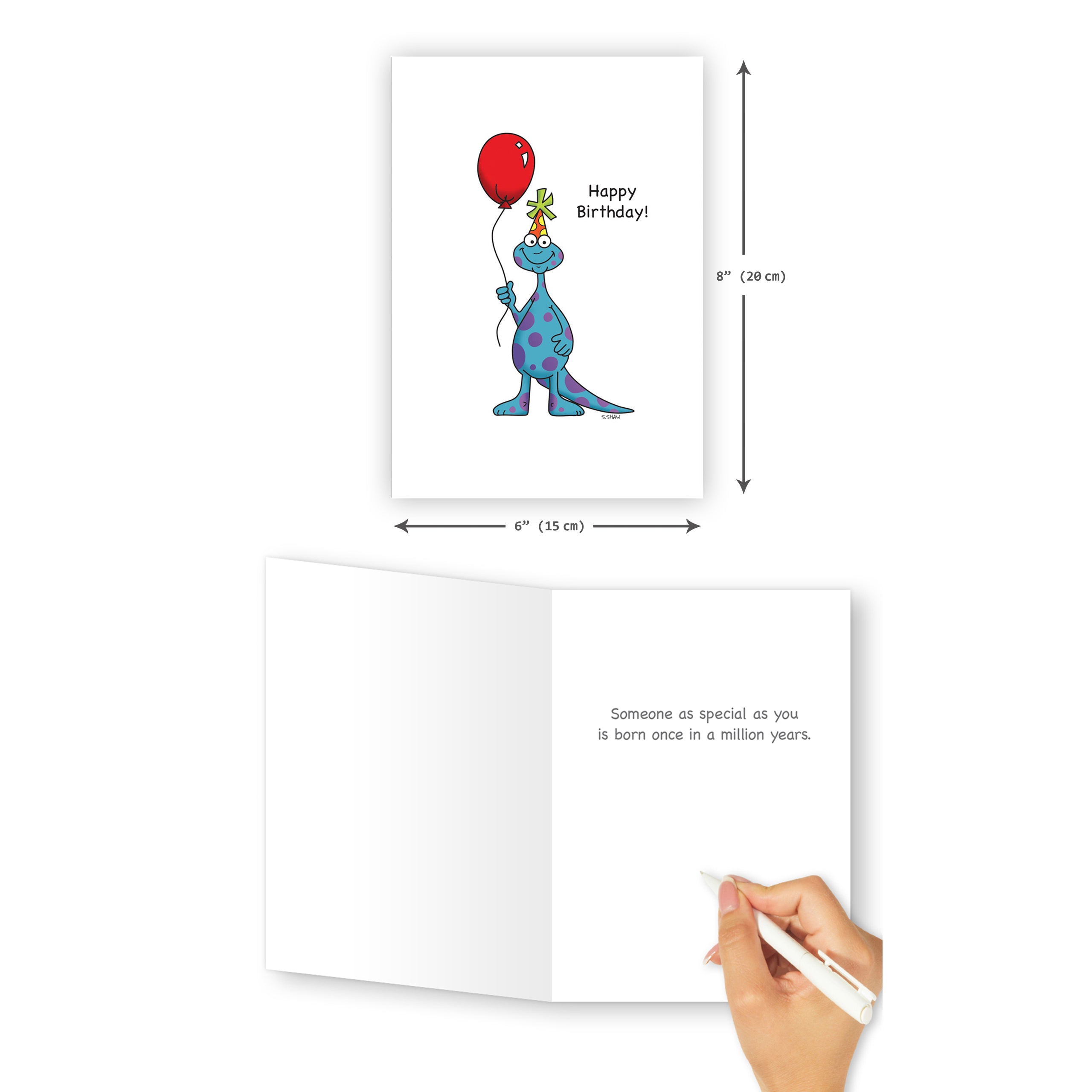 'Dino' Birthday Card - Northern Cards