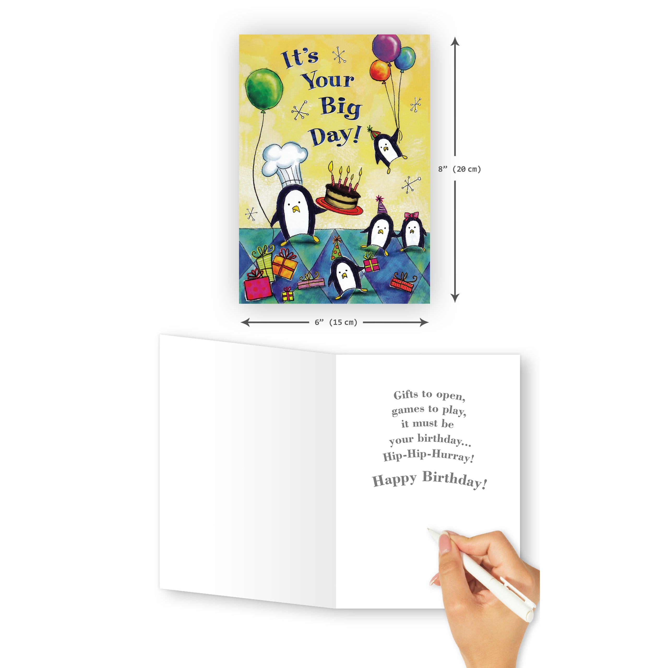 'Penguin Party‘ Birthday Card - Northern Cards