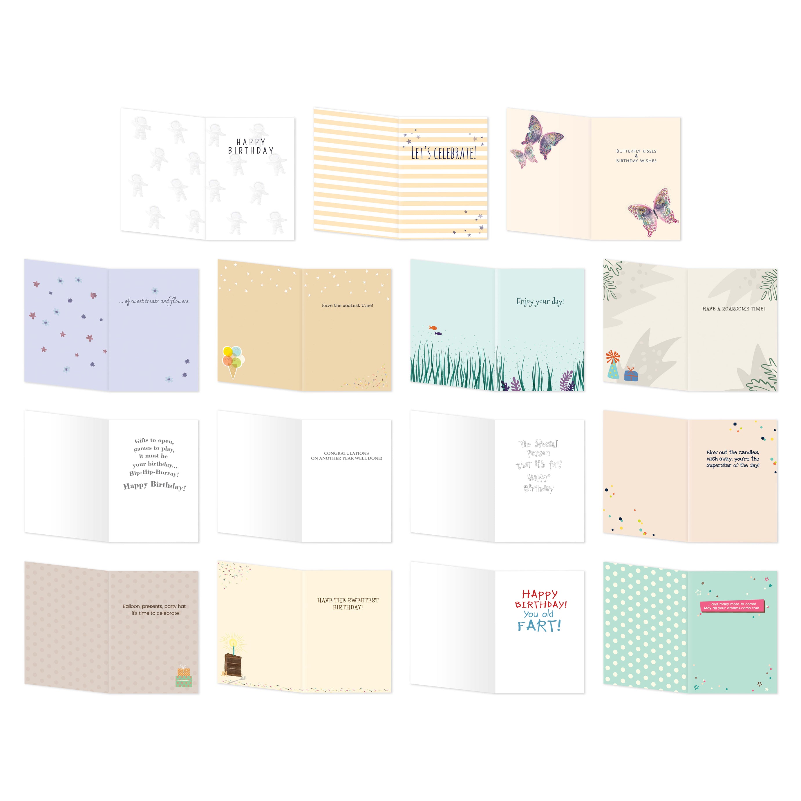Boxed Birthday Greeting Card Assortment (30 Cards) - Northern Cards