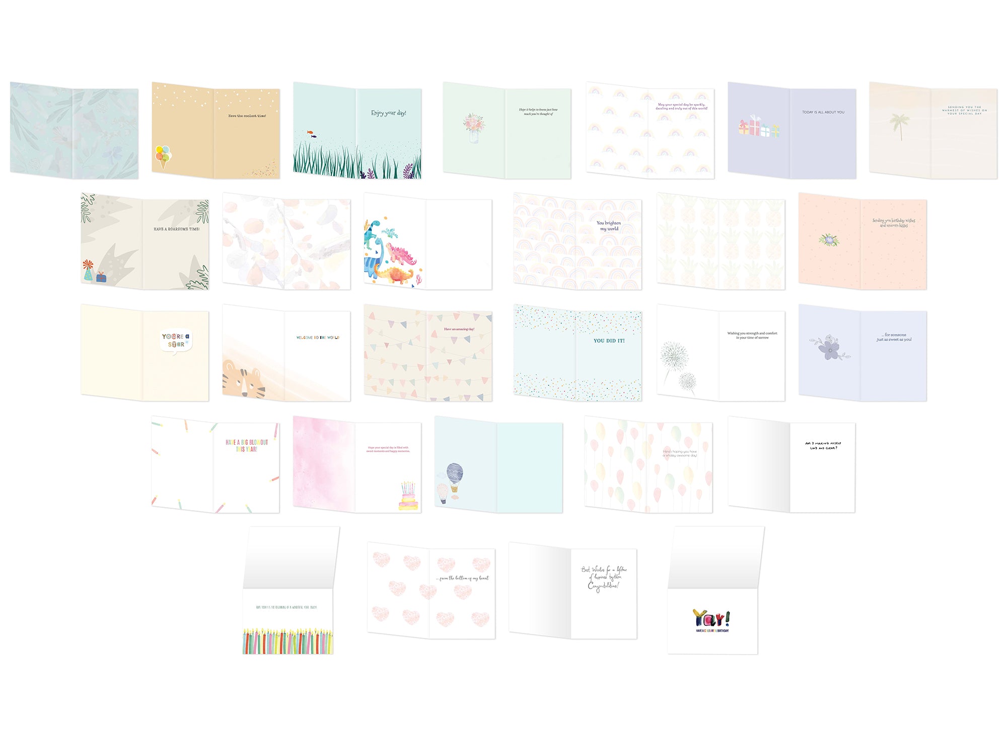 All Occasion Greeting Card Assortment Box Set (56 Cards) - Northern Cards