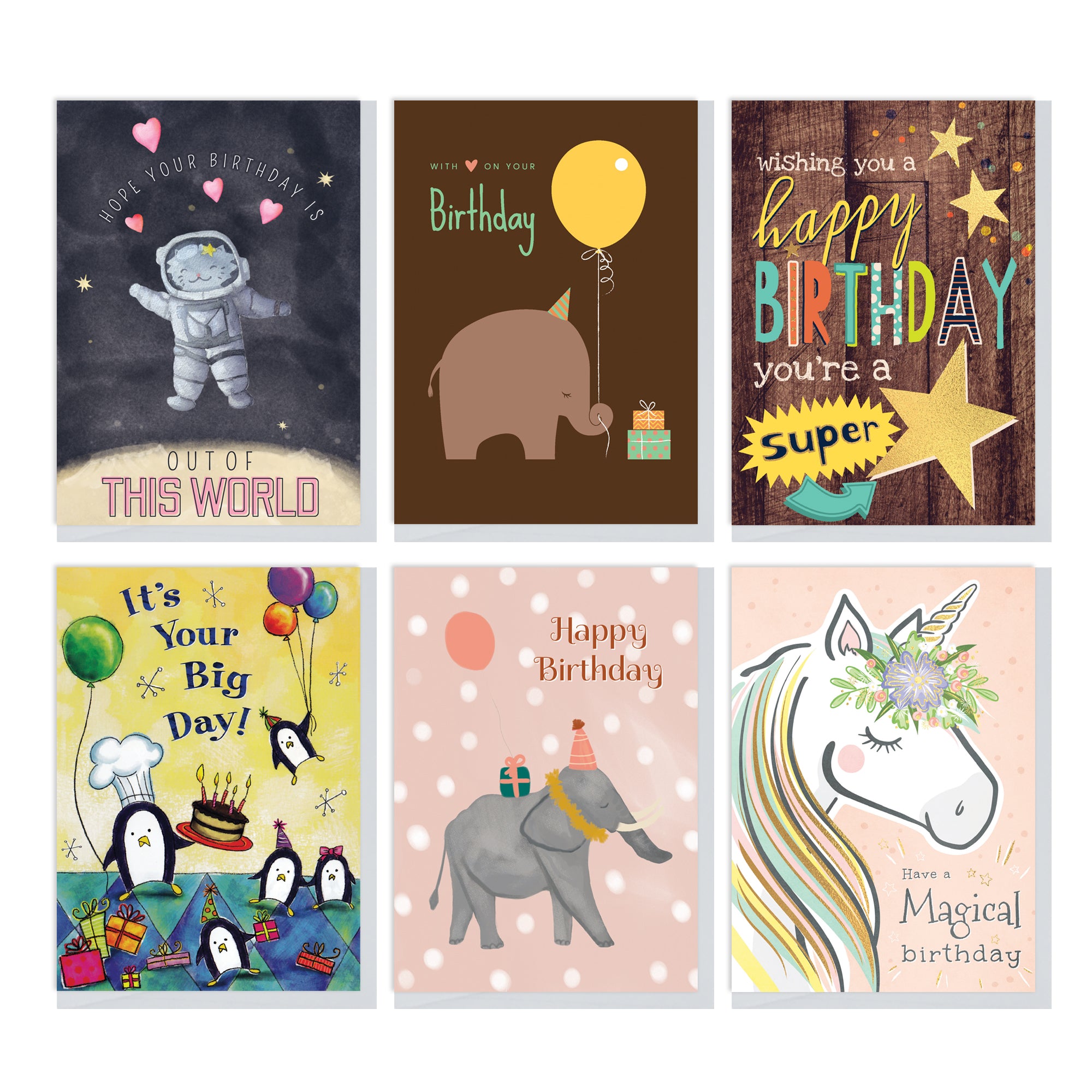 Birthday Card Assortment Box Set (11 Cards) - Version 2 - Northern Cards