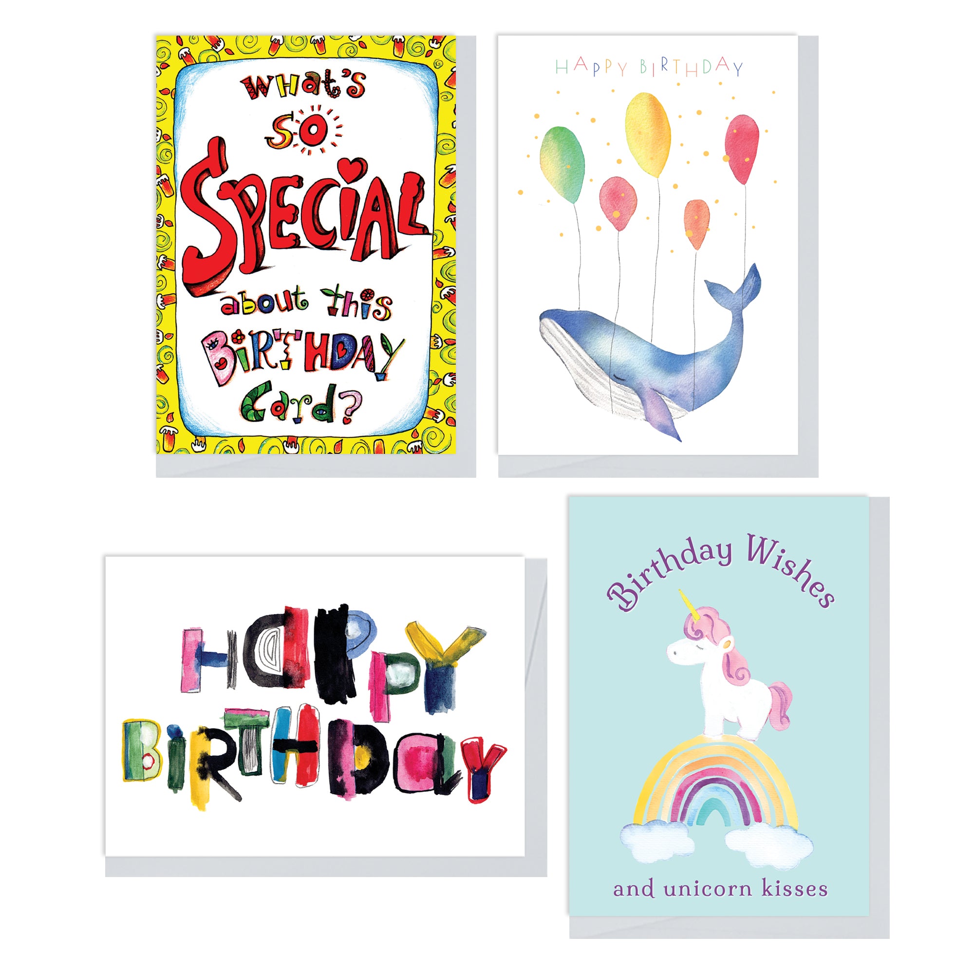 Children's Birthday Card Assortment (8 Cards) - Version 2 - Northern Cards