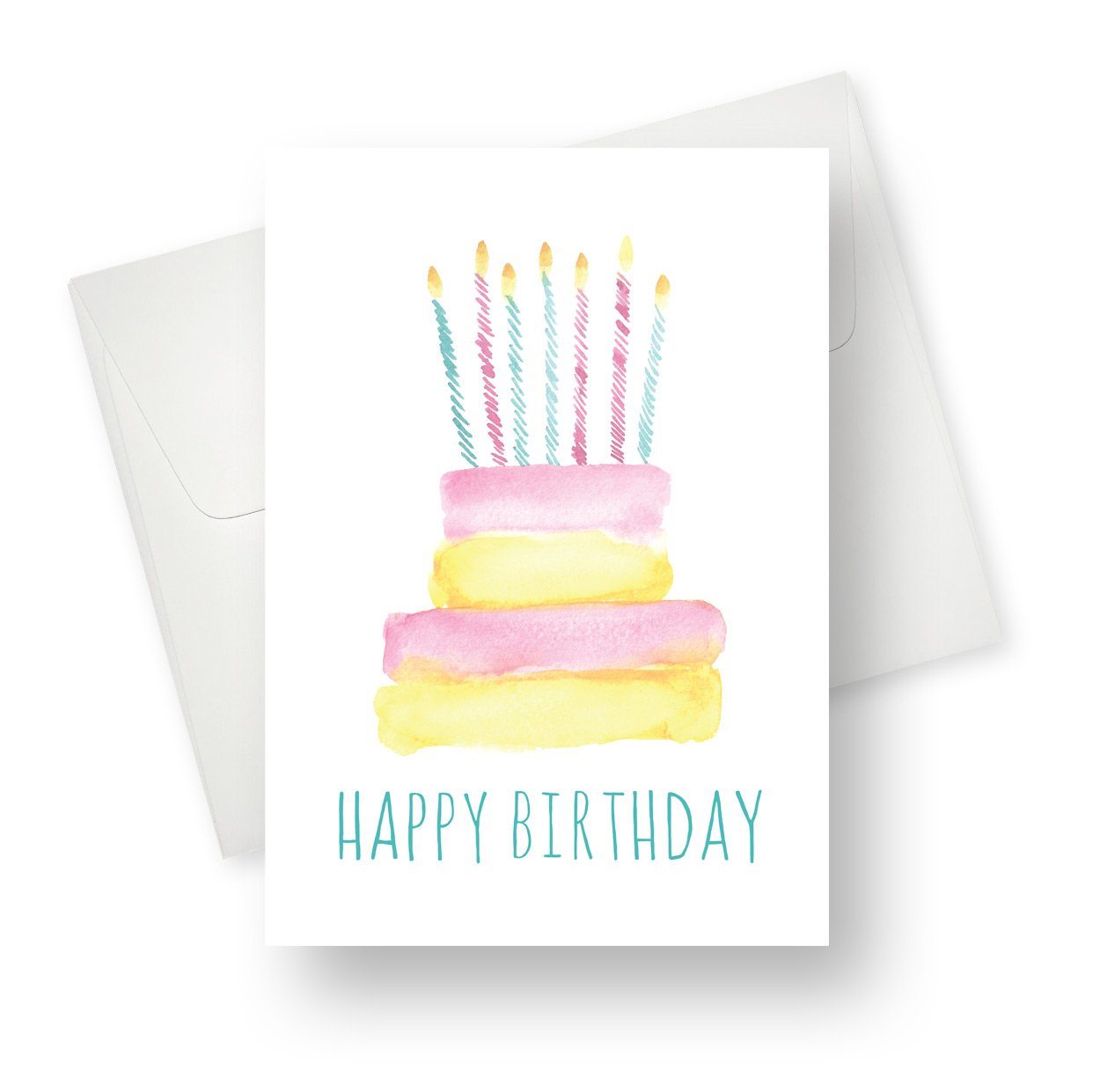 'Birthday Cake and Candles' Card - Northern Cards