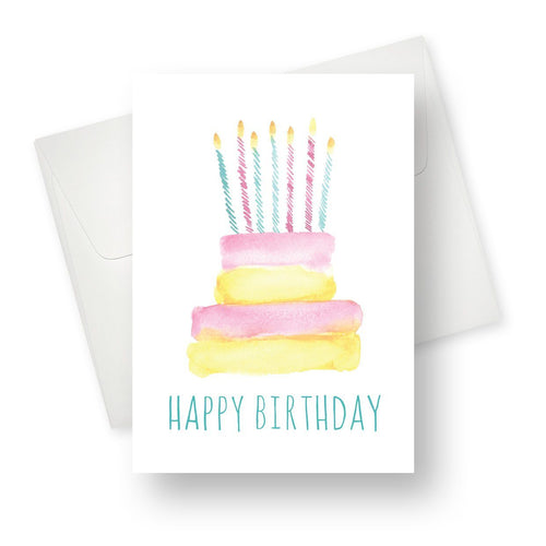 'Birthday Cake and Candles' Card - Northern Cards