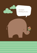 'Elephant Flowers' Friendship Card - Northern Cards