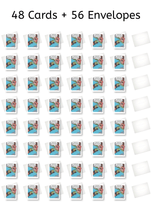 'Giant M' Cat Birthday Card - Northern Cards