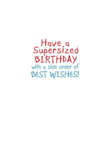 'Giant M' Cat Birthday Card - Northern Cards