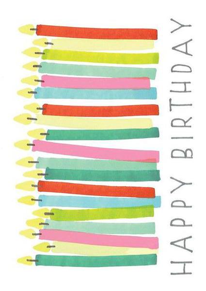 'Birthday Candles' Birthday Card - Northern Cards