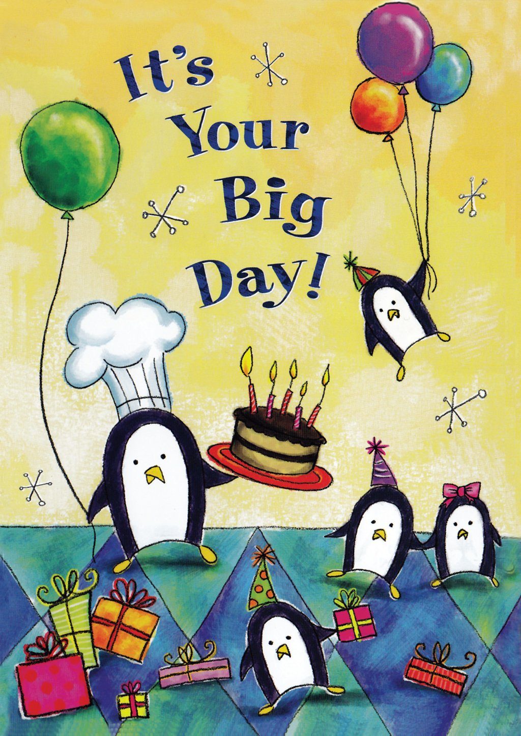 'Penguin Party‘ Birthday Card - Northern Cards