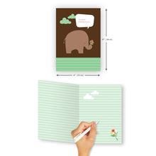 'Elephant Flowers' Friendship Card - Northern Cards