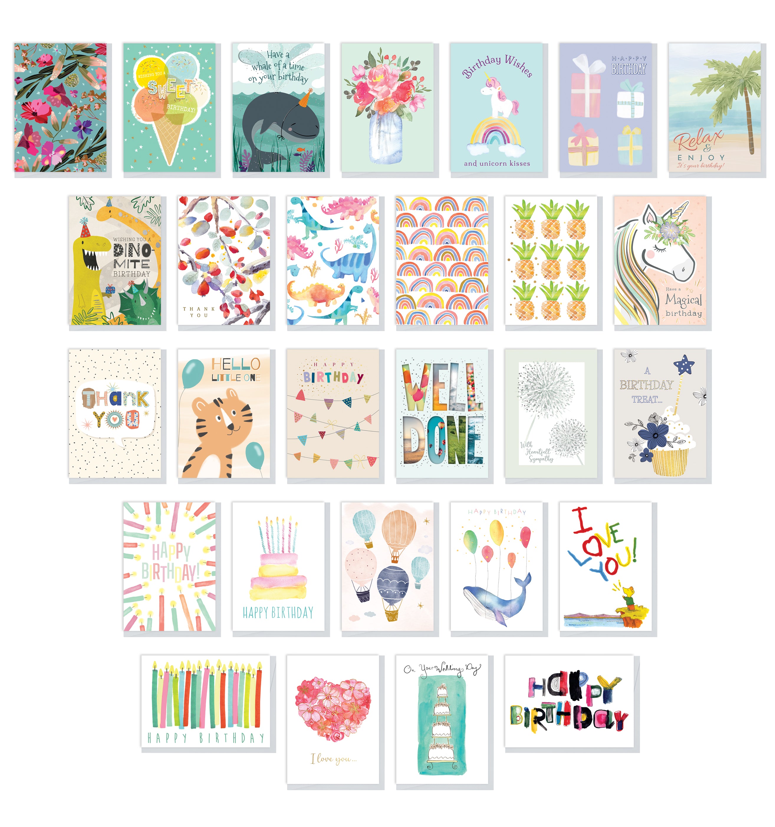 All Occasion Greeting Card Assortment Box Set (56 Cards) - Northern Cards