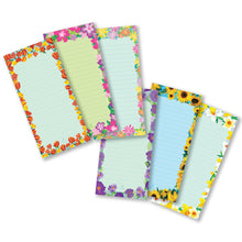 Pack of 6 Magnetic Fridge Notepads - Floral Design - 60 Sheets Per Pad - Northern Cards