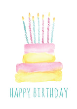 'Birthday Cake and Candles' Card - Northern Cards