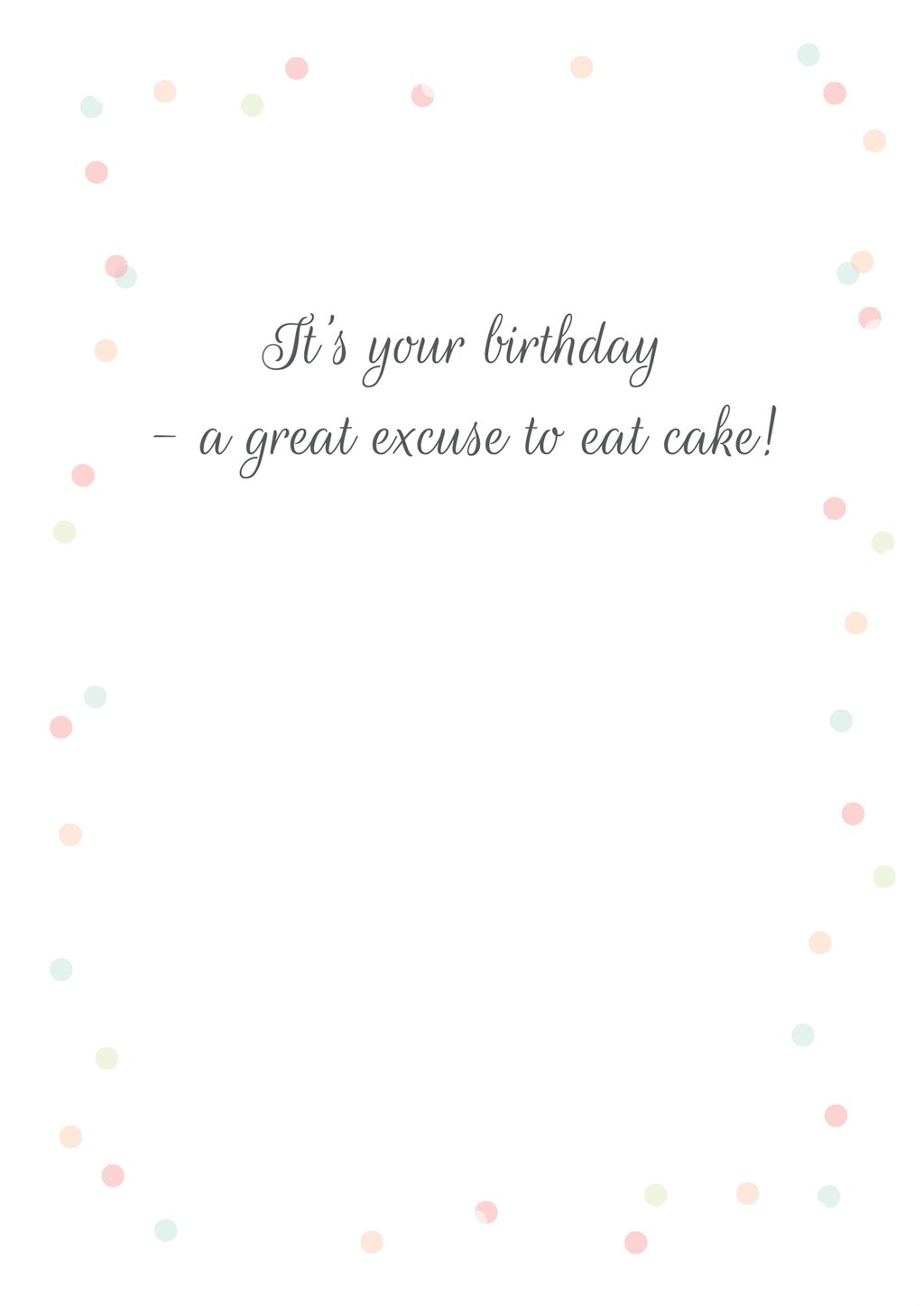 'Layered Cake' Birthday Card - Northern Cards